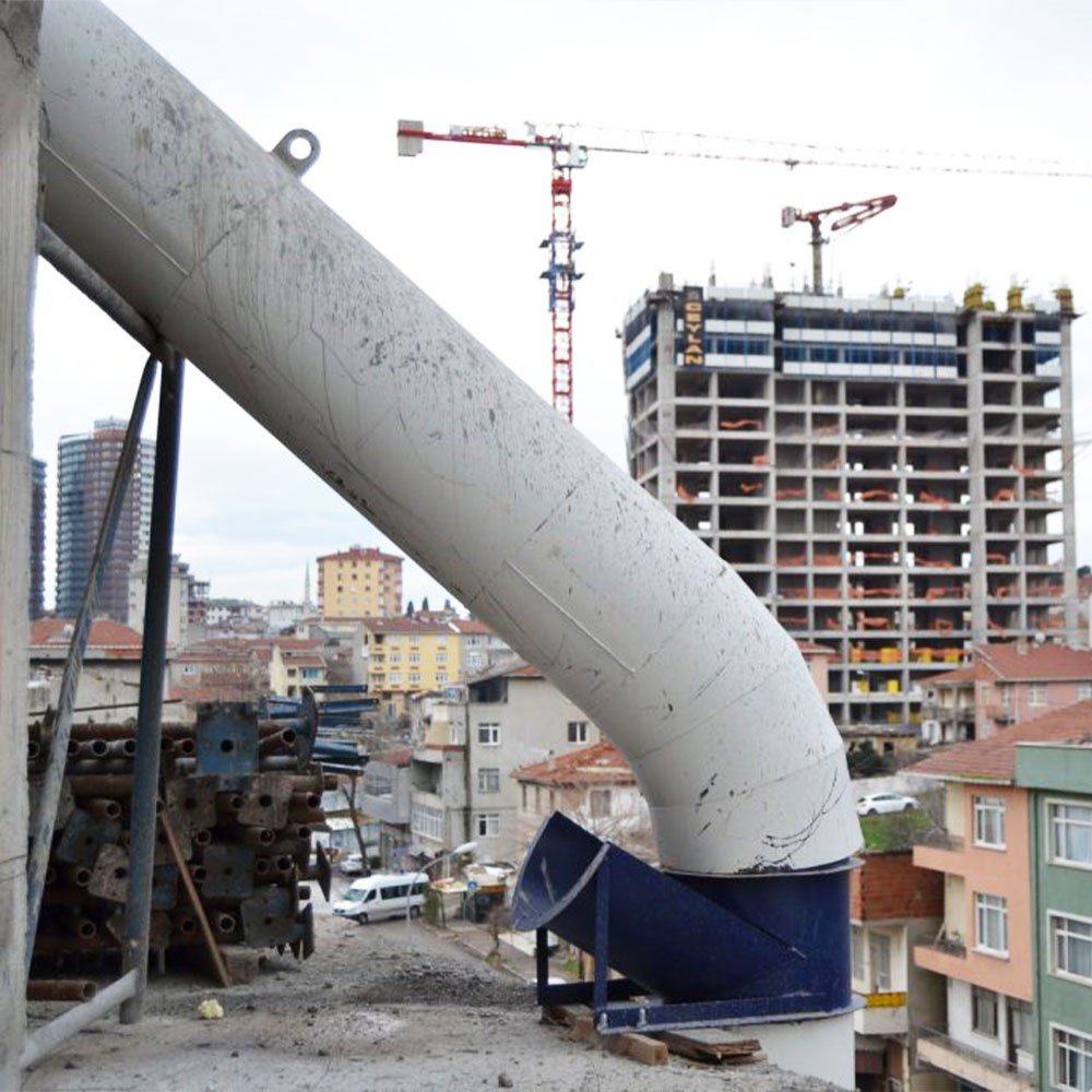 Çelik Moloz Kule – Yüksek Katlı Yapılar İçin Güvenli ve Hızlı Atık Tahliye Sistemi - Görsel 2